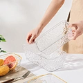 Wavy Texture Rectangular Plastic Storage Baskets